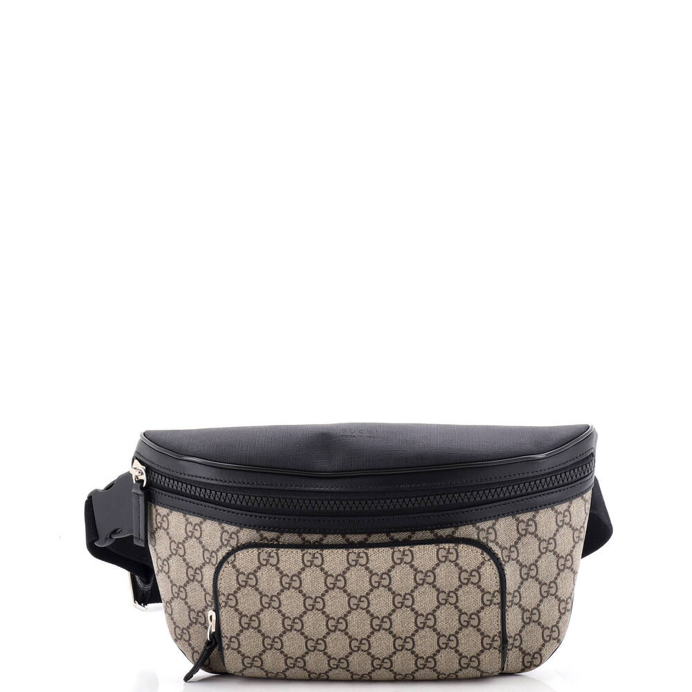 Gucci Large Belt Bag GG Coated Canvas with Leather